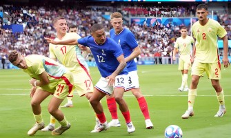 Frankrikes herrfotboll tvåa i OS