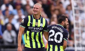 Manchester City placerade sig på första plats i tabellen