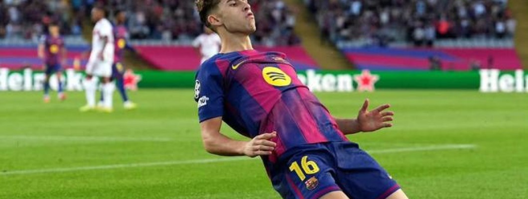 FC Barcelonas Fermín López gör ett 