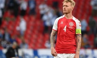 Danmarks förbundskapten Simon Kjaer