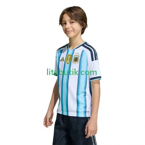 Argentina Barn Hemma Fotbollströja VM 2026 Kortärmad