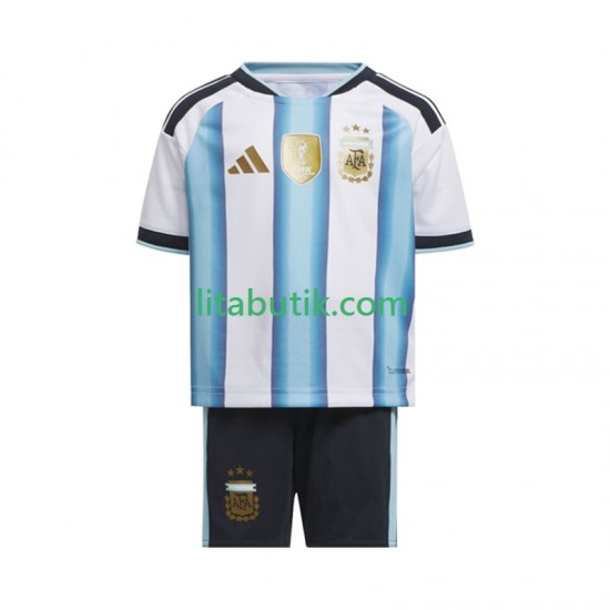 Argentina Barn Hemma Fotbollströja VM 2026 Kortärmad