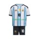 Argentina Lionel Messi 10 Barn Hemma Fotbollströja VM 2026 Kortärmad