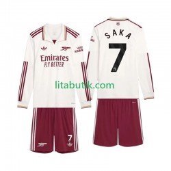 Arsenal Saka 7 Barn Tredje Fotbollströja 2025-2026 Långärmad Arsenal Saka 7 Barn Tredje Fotbollströja 2025-2026 Långärmad