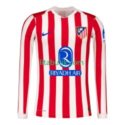 Atlético Madrid Män Hemma Fotbollströja 2025-2026 Långärmad
