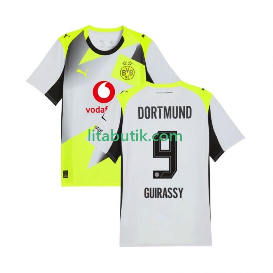 Borussia Dortmund Serhou Guirassy 9 Män Borta Fotbollströja 2025-2026 Kortärmad
