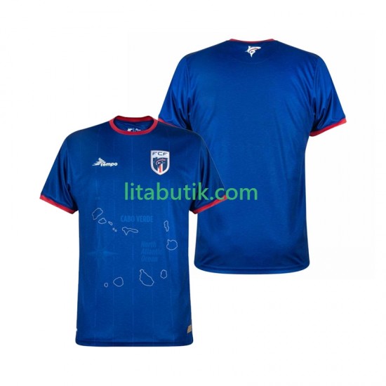 Cape Verde Män Hemma Fotbollströja 2024-2025 Kortärmad