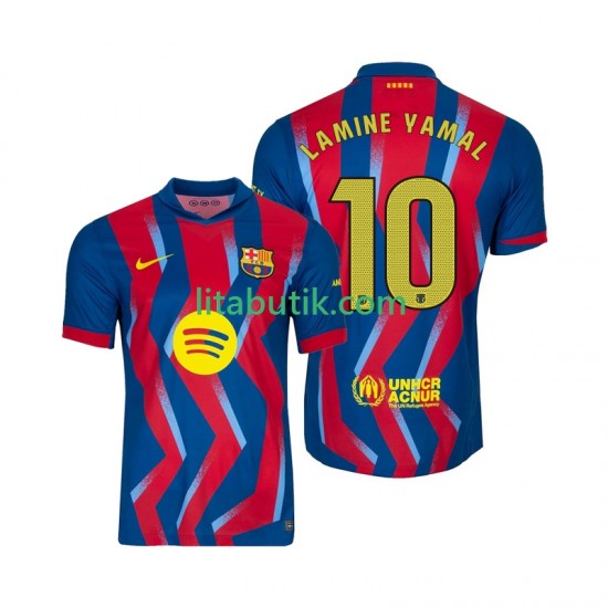 FC Barcelona Lamine Yamal 10 Män Fjärde Fotbollströja 2025-2026 Kortärmad