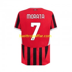 AC Milan Alvaro Morata 7 Män Hemma Fotbollströja 2024-2025 Kortärmad AC Milan Alvaro Morata 7 Män Hemma Fotbollströja 2024-2025 Kortärmad