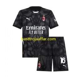 AC Milan Mike Maignan 16 Målvakt Barn Hemma Fotbollströja 2024-2025 Kortärmad