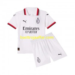 AC Milan Barn Borta Fotbollströja 2024-2025 Kortärmad AC Milan Barn Borta Fotbollströja 2024-2025 Kortärmad
