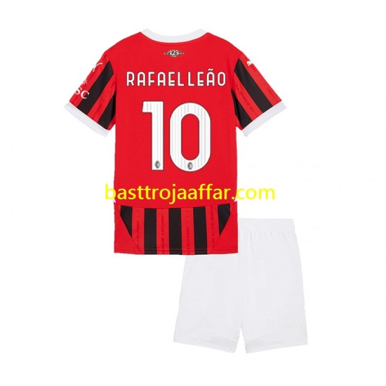 AC Milan Rafael Leao 10 Barn Hemma Fotbollströja 2024-2025 Kortärmad