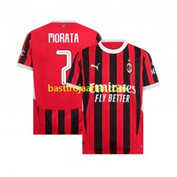 AC Milan UCL Font MORATA 7 Män Hemma Fotbollströja 2024-2025 Kortärmad AC Milan UCL Font MORATA 7 Män Hemma Fotbollströja 2024-2025 Kortärmad