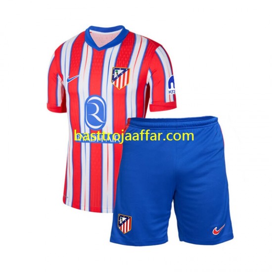 Atlético Madrid Barn Hemma Fotbollströja 2024-2025 Kortärmad