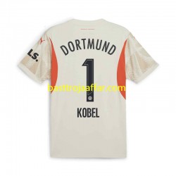 Borussia Dortmund Gregor Kobel 1 Målvakt Män Hemma Fotbollströja 2024-2025 Kortärmad Borussia Dortmund Gregor Kobel 1 Målvakt Män Hemma Fotbollströja 2024-2025 Kortärmad