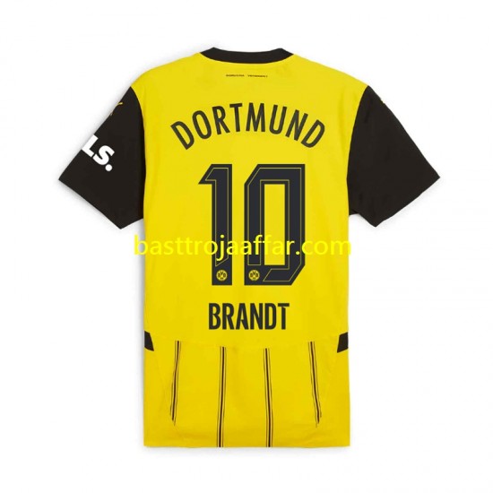 Borussia Dortmund Julian Brandt 10 Män Hemma Fotbollströja 2024-2025 Kortärmad
