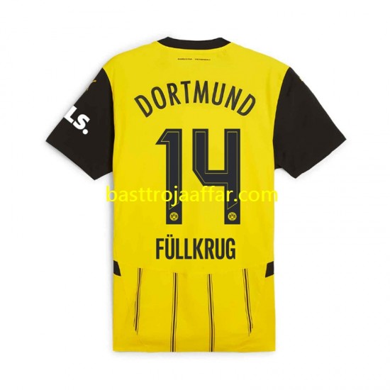 Borussia Dortmund Niclas Fullkrug 14 Män Hemma Fotbollströja 2024-2025 Kortärmad