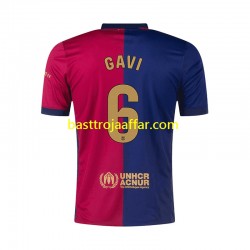 FC Barcelona GAVI 6 Män Hemma Fotbollströja 2024-2025 Kortärmad