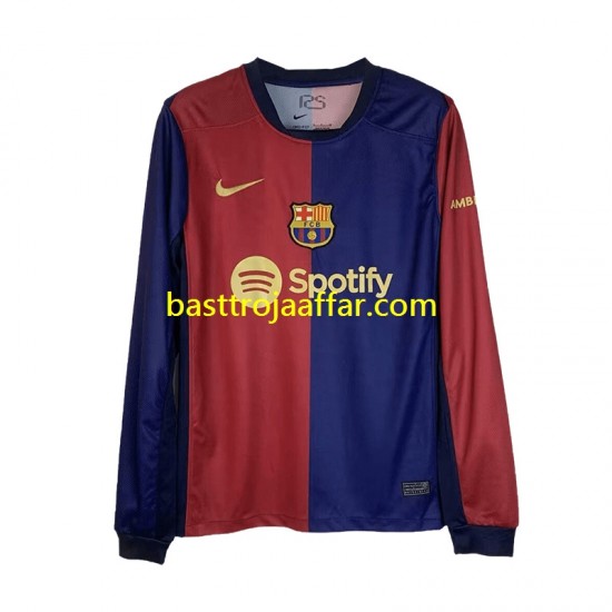 FC Barcelona Män Hemma Fotbollströja 2024-2025 Långärmad