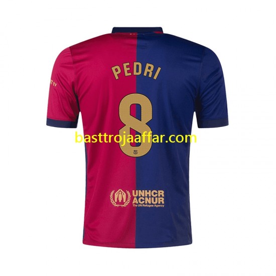 FC Barcelona PEDRI 8 Män Hemma Fotbollströja 2024-2025 Kortärmad
