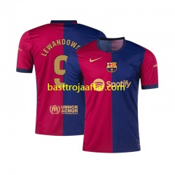 FC Barcelona Robert Lewandowski 9 Män Hemma Fotbollströja 2024-2025 Kortärmad