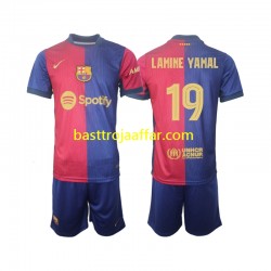 FC Barcelona UCL Font Lamine Yamal 19 Barn Hemma Fotbollströja 2024-2025 Kortärmad