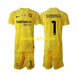 Inter Milan Yann Sommer 1 Målvakt Barn Borta Fotbollströja 2024-2025 Kortärmad Inter Milan Yann Sommer 1 Målvakt Barn Borta Fotbollströja 2024-2025 Kortärmad