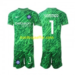 Inter Milan Yann Sommer 1 Målvakt Barn Hemma Fotbollströja 2024-2025 Kortärmad