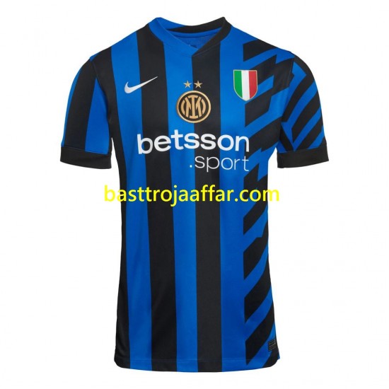 Inter Milan Män Hemma Fotbollströja 2024-2025 Kortärmad