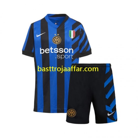 Inter Milan Barn Hemma Fotbollströja 2024-2025 Kortärmad