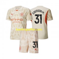 Manchester City Ederson M 31 Målvakt Barn Tredje Fotbollströja 2024-2025 Kortärmad Manchester City Ederson M 31 Målvakt Barn Tredje Fotbollströja 2024-2025 Kortärmad