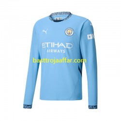 Manchester City Män Hemma Fotbollströja 2024-2025 Långärmad