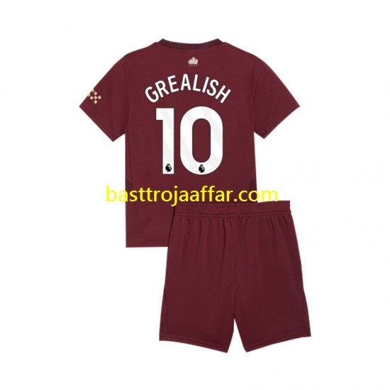 Manchester City Jack Grealish 10 Barn Tredje Fotbollströja 2024-2025 Kortärmad