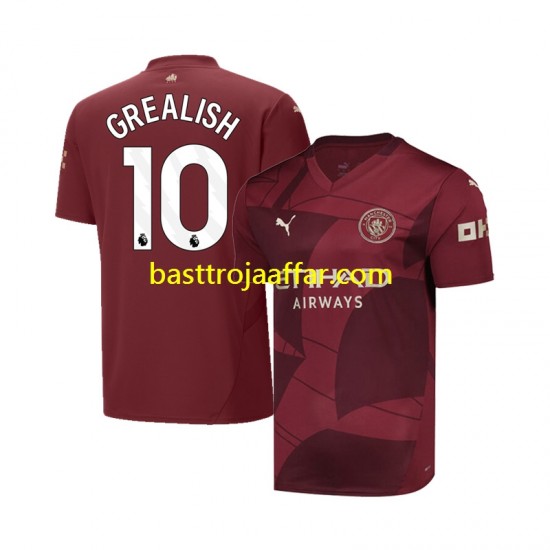 Manchester City Jack Grealish 10 Män Tredje Fotbollströja 2024-2025 Kortärmad
