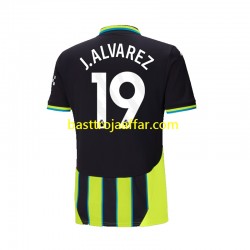 Manchester City Julian Alvarez 19 Män Borta Fotbollströja 2024-2025 Kortärmad