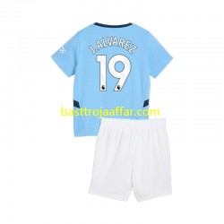 Manchester City Julian Alvarez 19 Barn Hemma Fotbollströja 2024-2025 Kortärmad Manchester City Julian Alvarez 19 Barn Hemma Fotbollströja 2024-2025 Kortärmad