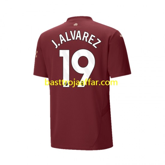 Manchester City Julian Alvarez 19 Män Tredje Fotbollströja 2024-2025 Kortärmad
