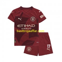 Manchester City Kevin De Bruyne Barn Tredje Fotbollströja 2024-2025 Kortärmad