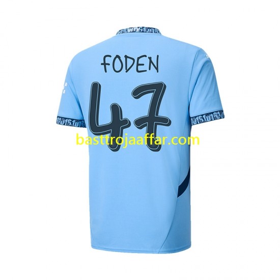 Manchester City UCL Font FODEN 47 Män Hemma Fotbollströja 2024-2025 Kortärmad