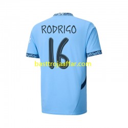 Manchester City UCL Font RODRIGO 16 Män Hemma Fotbollströja 2024-2025 Kortärmad