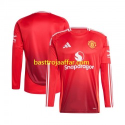 Manchester United Män Hemma Fotbollströja 2024-2025 Långärmad Manchester United Män Hemma Fotbollströja 2024-2025 Långärmad