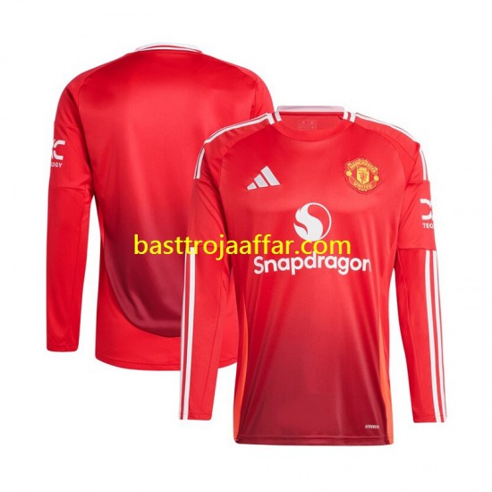 Manchester United Män Hemma Fotbollströja 2024-2025 Långärmad