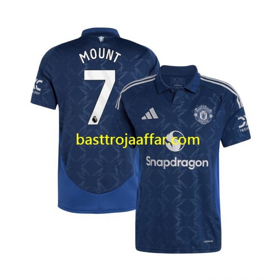 Manchester United Mason Mount 7 Män Borta Fotbollströja 2024-2025 Kortärmad