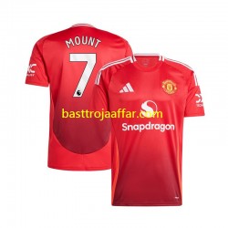 Manchester United Mason Mount 7 Män Hemma Fotbollströja 2024-2025 Kortärmad