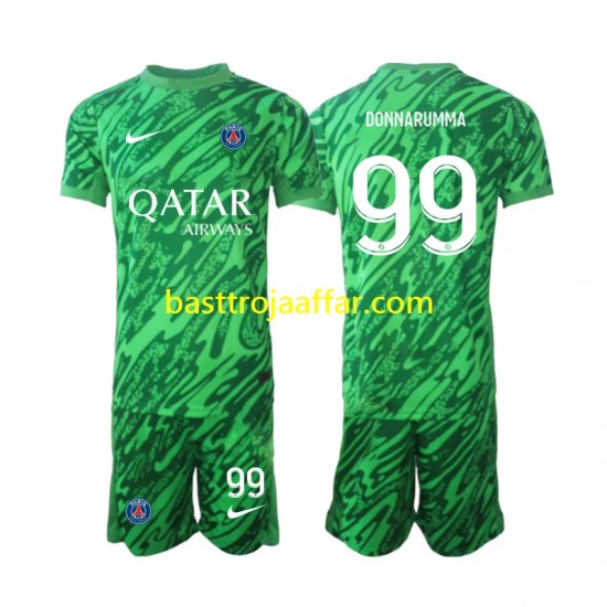 Paris Saint-Germain Gianluigi Donnarumma 99 Målvakt Barn Borta Fotbollströja 2024-2025 Kortärmad