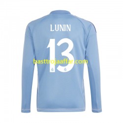 Real Madrid Andriy Lunin 13 Målvakt Män Hemma Fotbollströja 2024-2025 Långärmad