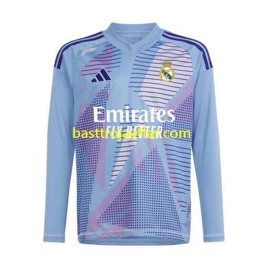 Real Madrid Målvakt Män Hemma Fotbollströja 2024-2025 Långärmad
