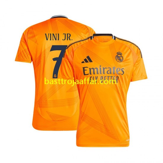 Real Madrid VINI JR 7 Män Borta Fotbollströja 2024-2025 Kortärmad