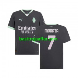 AC Milan Morata 7 Män Tredje Fotbollströja 2024-2025 Kortärmad AC Milan Morata 7 Män Tredje Fotbollströja 2024-2025 Kortärmad