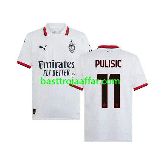 AC Milan PULISIC 11 Män Borta Fotbollströja 2024-2025 Kortärmad